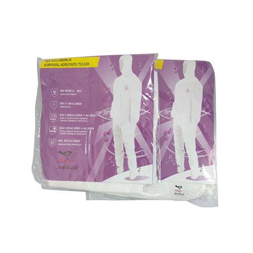 Einweg PP-Schutzoverals, weiß, Gr. XL