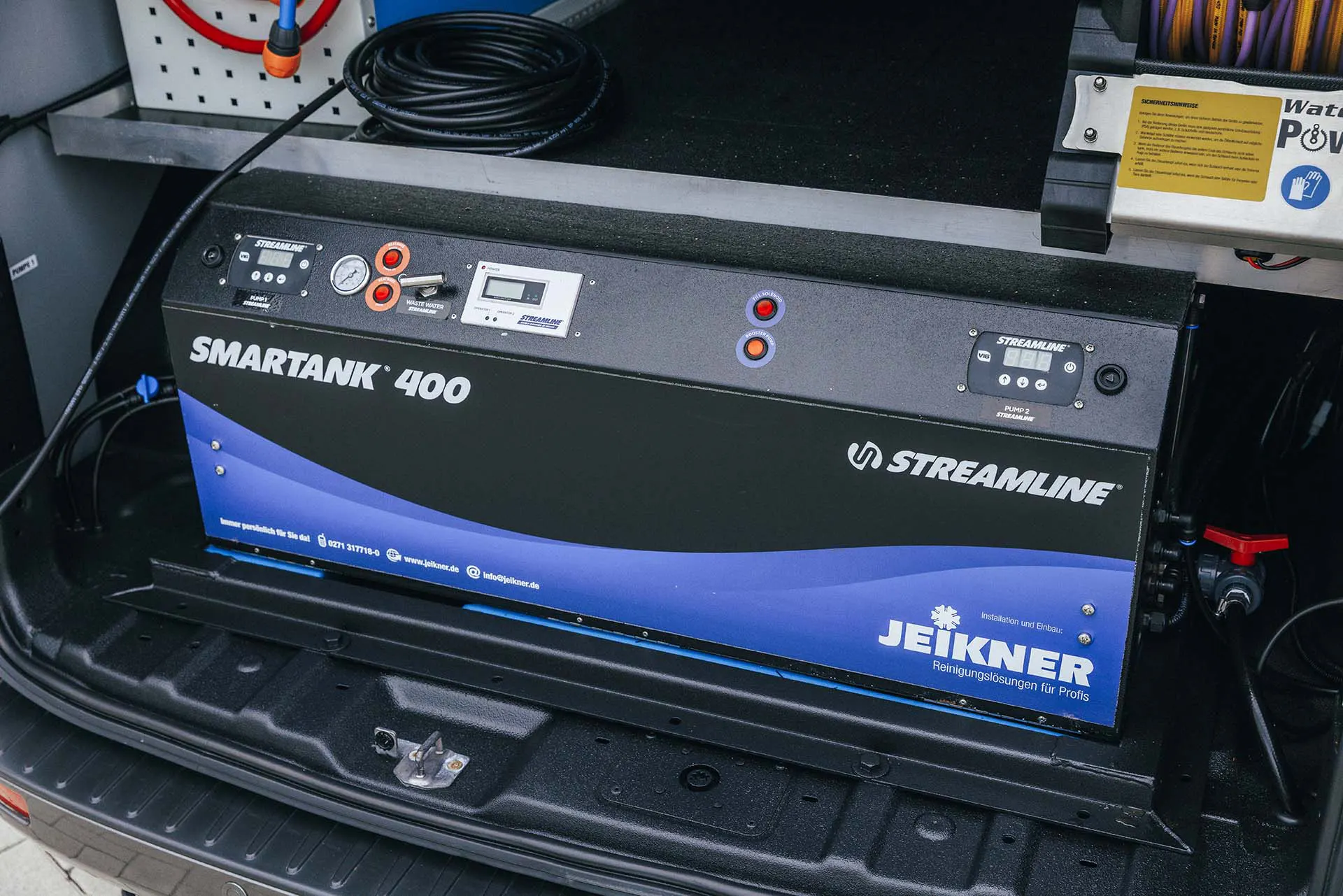 GlasVan Osmoseeinbau Wasserdruckanzeige