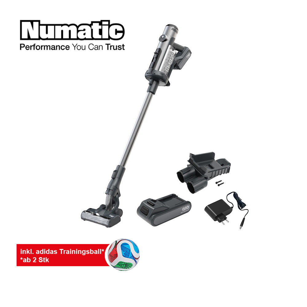 Numatic WM Aktion Henry Quick Akku-Staubsauger, 1 Akku, 2 Stk + addidas Trainingsball gratis