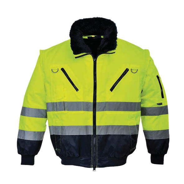 HI-VIS 3in1 Pilotjacke, gelb/ marine, Gr. L HI-VIS 3in1 Pilotjacke, gelb/ marine, Gr. L