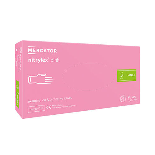 Mercator nitrylex pink Nitrilhandschuhe, Gr. S