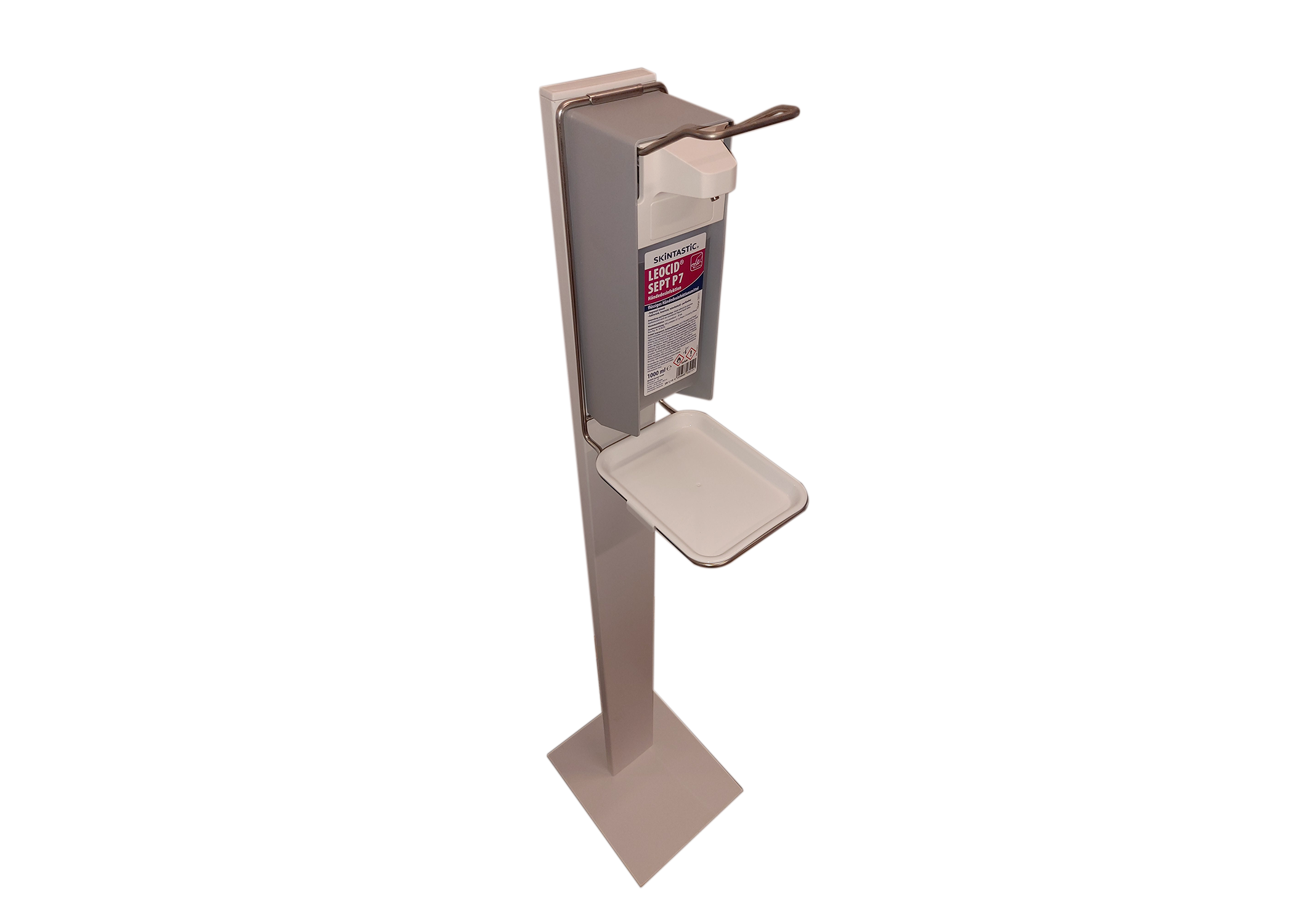 Desinfektionssäule mit Aluminium Spender
