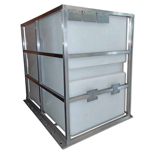 500 L Tank mit Edelstahlrahmen