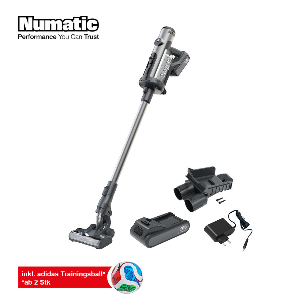 Numatic WM Aktion Henry Quick Akku-Staubsauger, 1 Akku, 2 Stk + addidas Trainingsball gratis