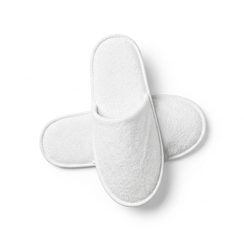 Hotelslipper, Frottee-Slipper, offen, weite Passform