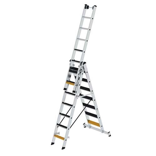 Munk Stufen-Mehrzweckleiter, 3-teilig, 6,1 m