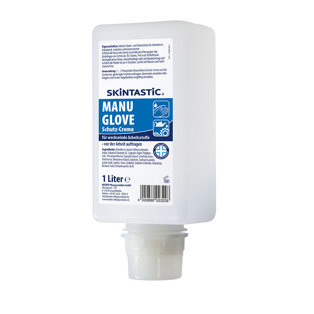 skintastic Manu Glove Schutz-Creme, 1 L Softflasche