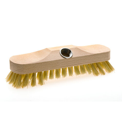 Schrubber Naturfaser, 22 cm, mit Bart und Gewinde