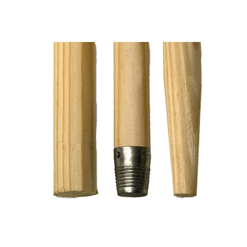 Besenstiel Holz, 130 cm, mit Gewinde 24 mm Ø