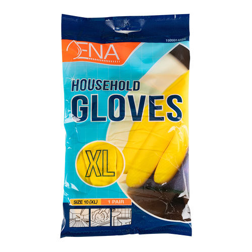 Haushaltshandschuhe ENA Household, Latex, gelb, Gr. XL Haushaltshandschuhe ENA Household, Latex, gelb, Gr. XL