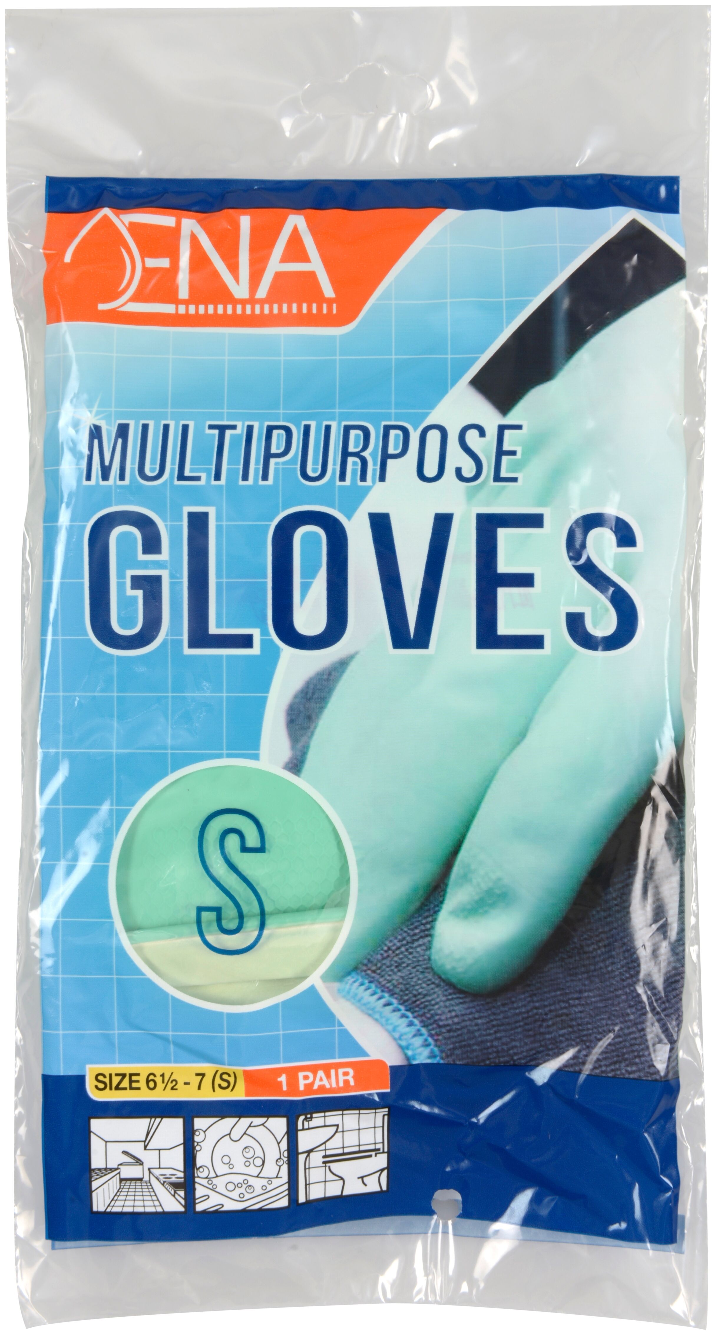 Haushaltshandschuhe ENA Multipurpose, Latex, grün, Gr. S Haushaltshandschuhe ENA Multipurpose, Latex, grün, Gr. S