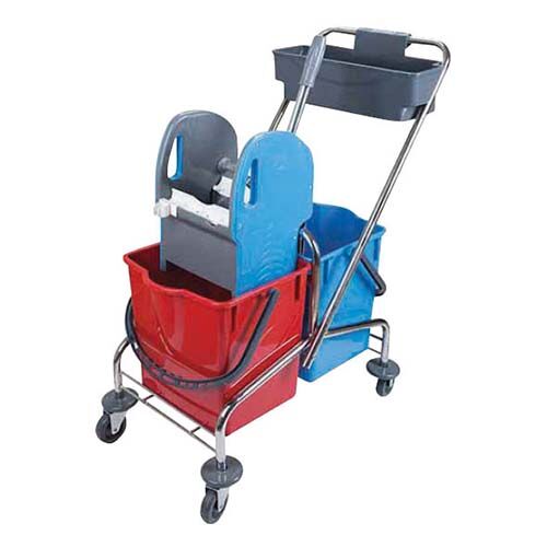 Doppelfahrwagen, Chrom, 2 x 17 L Doppelfahrwagen, Chrom, 2 x 17 L