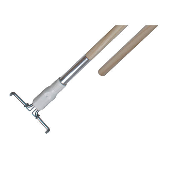 4 Loch-Besenstiel, Holz, 150 cm