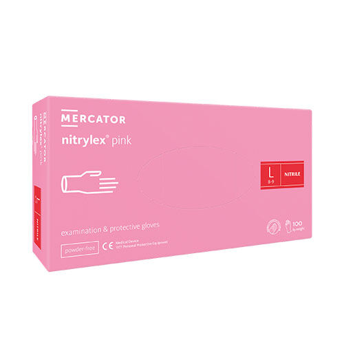 Mercator nitrylex pink Nitrilhandschuhe, Gr. L