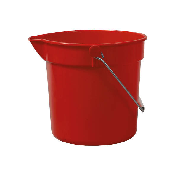 Eimer mit Ausgießer, 10 L, rot Eimer mit Ausgießer, 10 L, rot