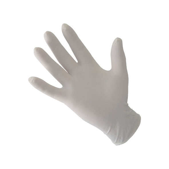 Latex-Einweghandschuhe, ungepudert, weiß, Größe S, 100 Stk./Box