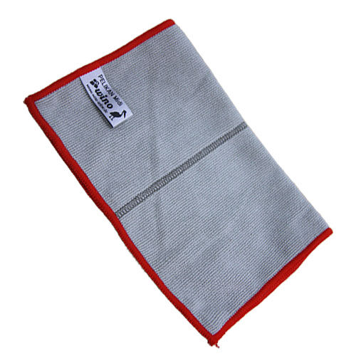 wino Pelikan Mikrofasertuch, grau/rot wino Pelikan Mikrofasertuch, grau/rot