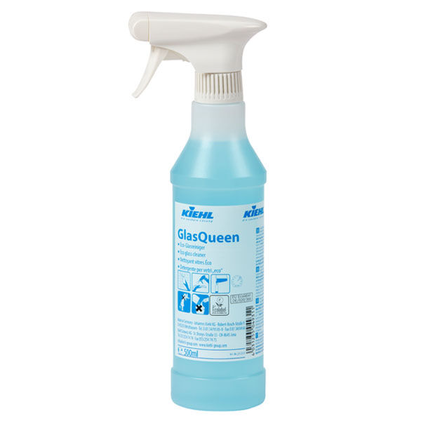 Kiehl GlasQueen Glas und Oberflächenreiniger, 500 ml Trichterflasche mit Sprüher Kiehl GlasQueen Glas und Oberflächenreiniger, 500 ml Trichterflasche mit Sprüher