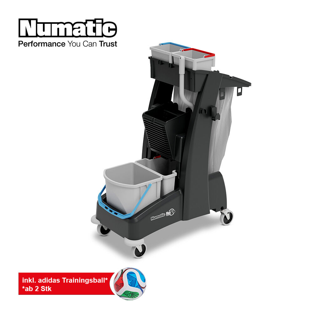 Numatic WM Aktion Numatic Reinigungswagen MultiMatic MM 4, 2 Stk + addidas Trainingsball gratis