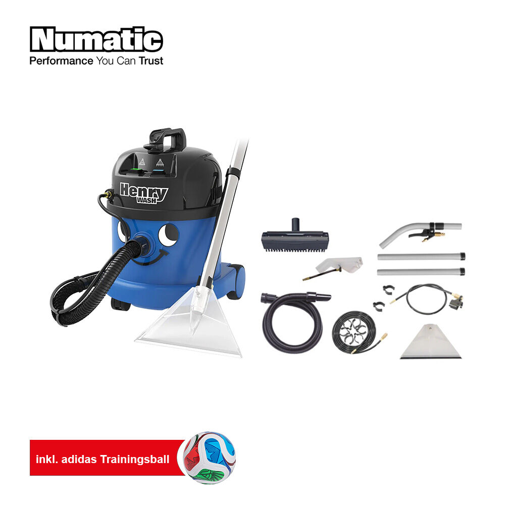 Numatic WM Aktion Numatic Henry Wash Sprühextraktionsgerät + addidas Trainingsball gratis