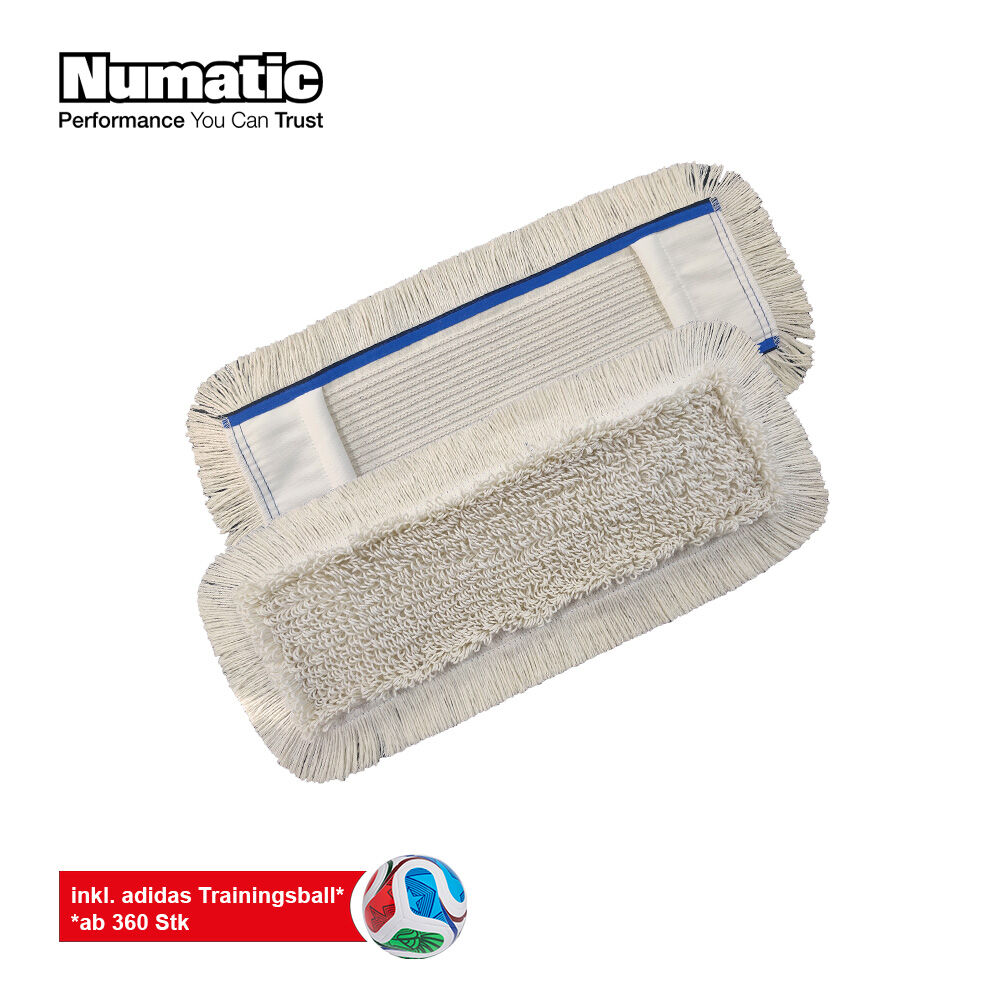 Numatic WM Aktion SmartPlus Baumwolle Light ST Wischbezug 40 cm, 360 Stk + adidas Trionda Trainingsball