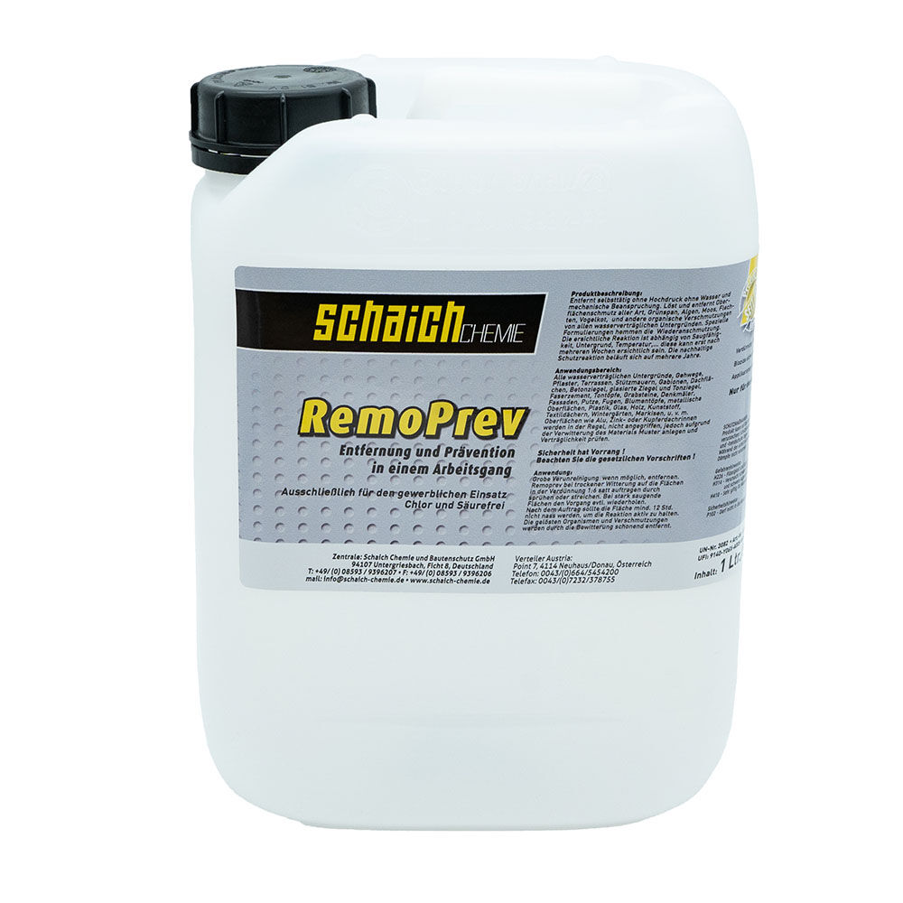 Schaich RemoPrev Anti Grün Konzentrat, 10 L Kanister Schaich RemoPrev Anti Grün Konzentrat, 10 L Kanister