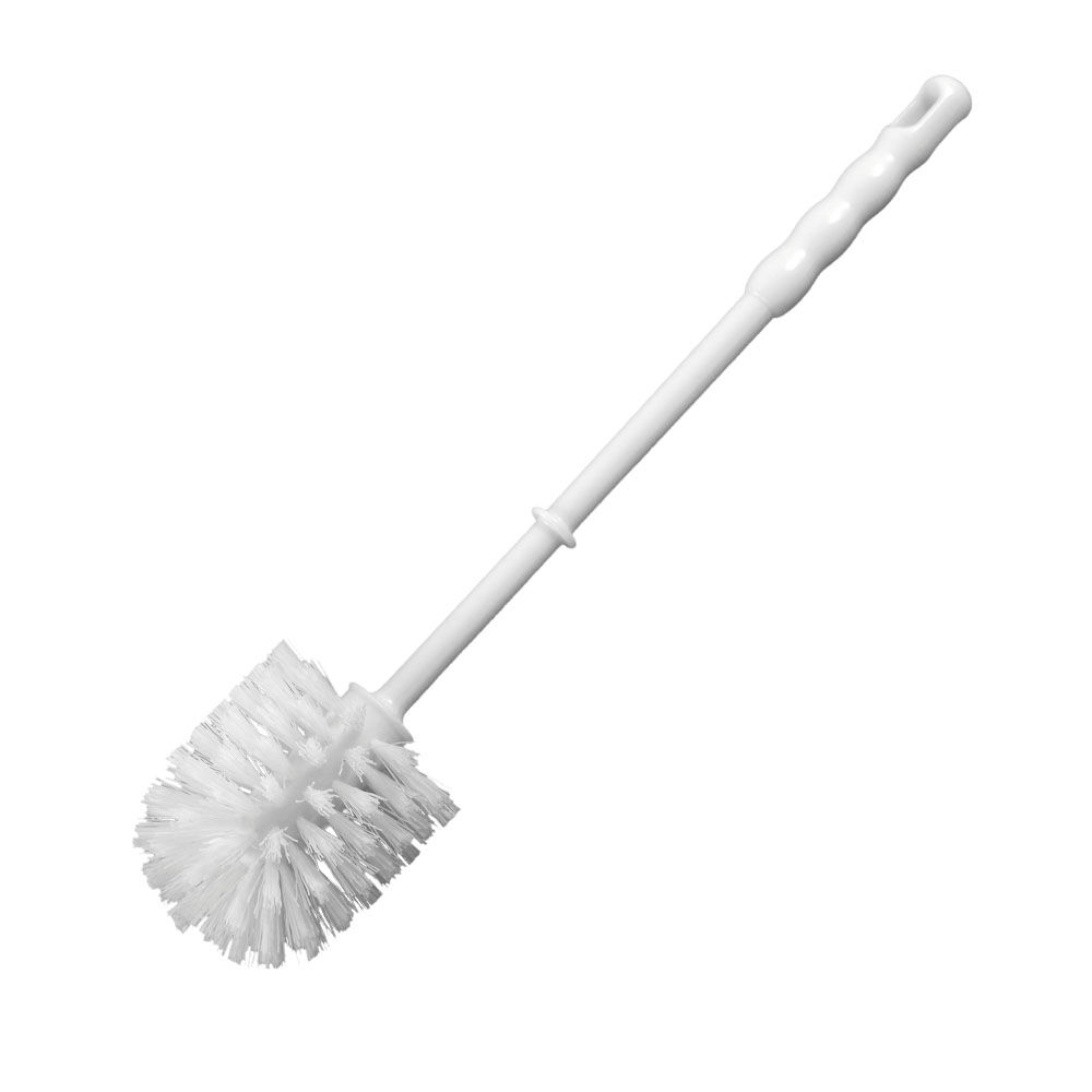 WC-Bürsten, Plastik, weiße Borsten WC-Bürsten, Plastik, weiße Borsten