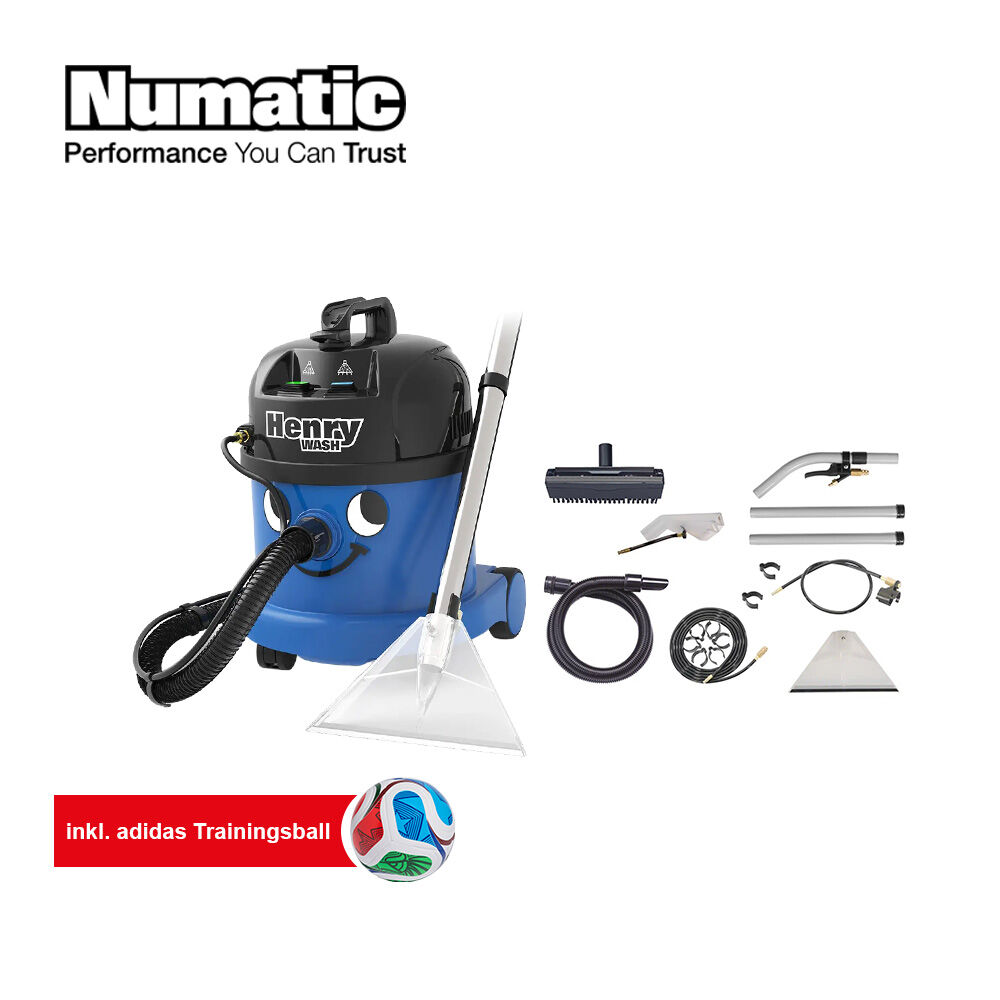 Numatic WM Aktion Numatic Henry Wash Sprühextraktionsgerät + addidas Trainingsball gratis