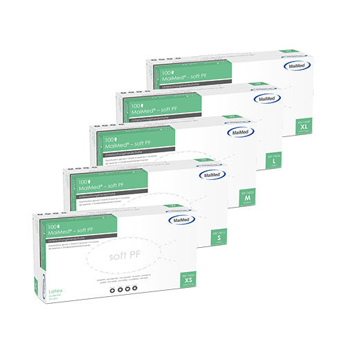 MaiMed soft PF Latexhandschuhe MaiMed soft PF Latexhandschuhe