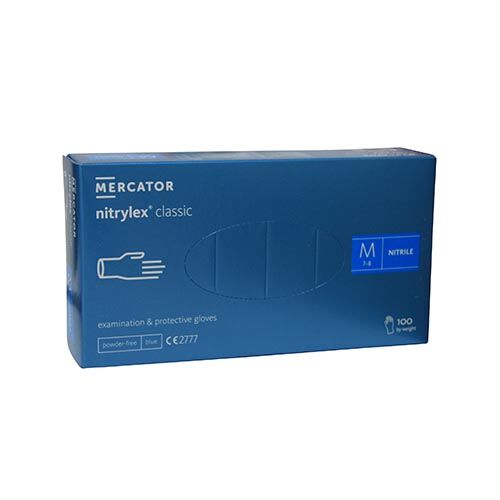 Mercator nitrylex classic blue Nitrilhandschuh, Gr. M, 100 St./Box Mercator nitrylex classic blue Nitrilhandschuh, Gr. M, 100 St./Box