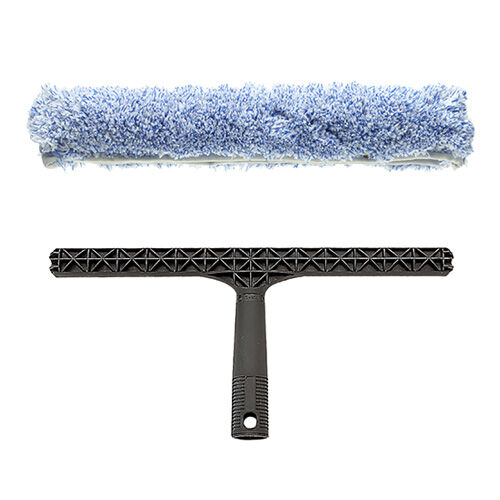 Pulex BLACK IS GREEN Kunststoff Träger mit Mikrofaser blau Einwaschbezug, 55 cm