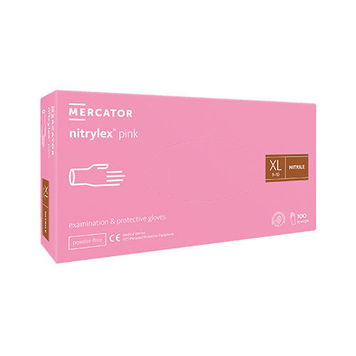 Mercator nitrylex pink Nitrilhandschuhe, Gr. XL Mercator nitrylex pink Nitrilhandschuhe, Gr. XL