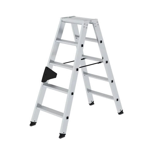Munk Aluminium-Stehleiter, beidseitig begehbar, 2,65 m Munk Aluminium-Stehleiter, beidseitig begehbar, 2,65 m