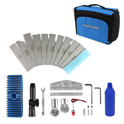 skyVac skyScraper mit 11 Klingen und Elite Stangenadapter skyVac skyScraper mit 11 Klingen und Elite Stangenadapter