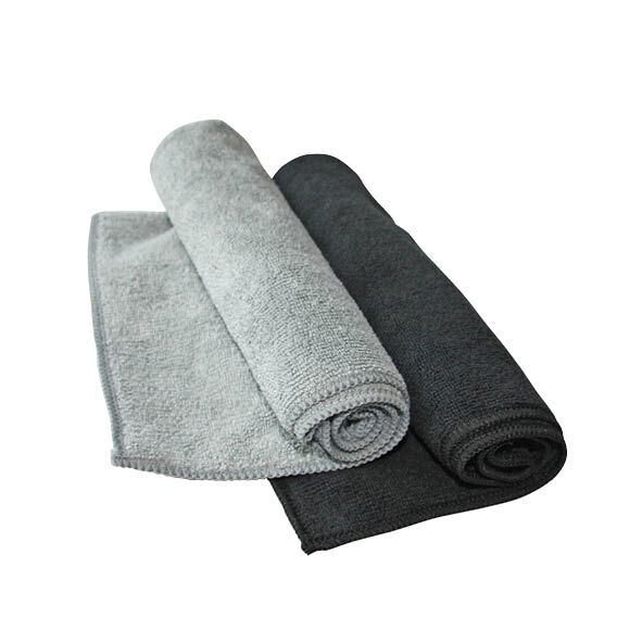 Jeikner CLASSIC Mikrofasertuch Frottee, grau, 40 x 40 cm