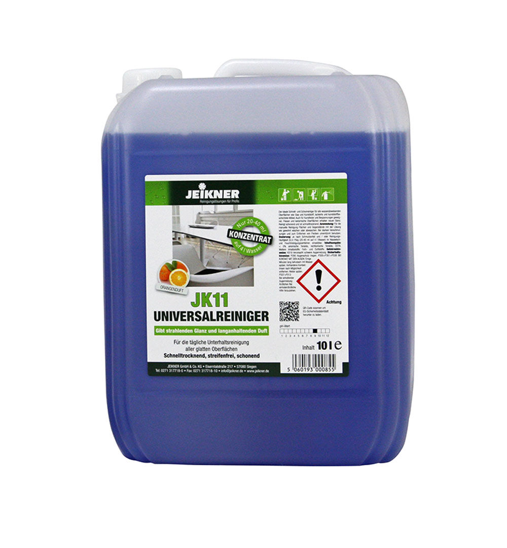 Jeikner JK11 Universalreiniger Orangenduft, 10 L Kanister Jeikner JK11 Universalreiniger Orangenduft, 10 L Kanister
