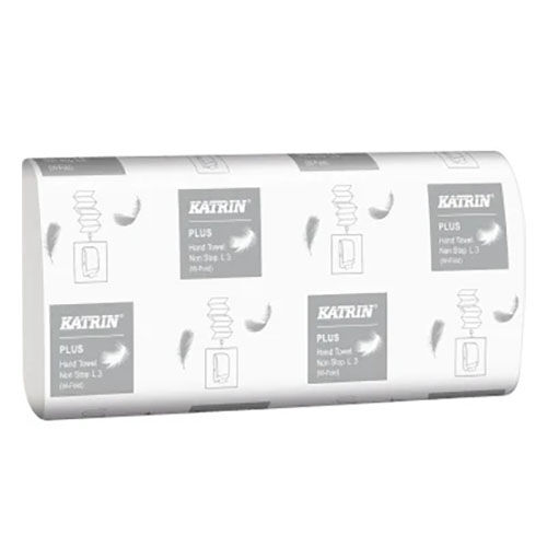Papierhandtücher W-Falz, 3-lagig, hochweiß, Zellstoff, 23,5 x 34 cm