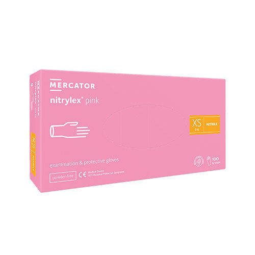 Mercator nitrylex pink Nitrilhandschuhe, Gr. XS