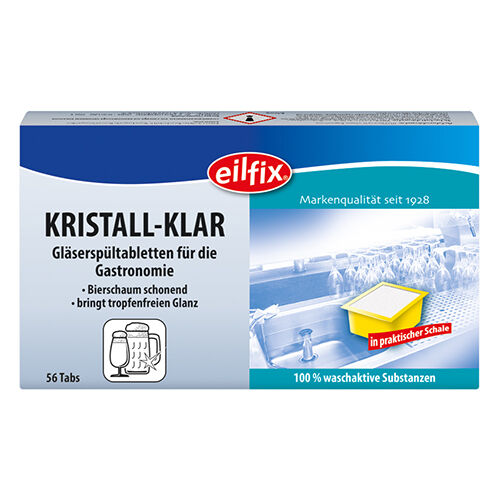 eilfix Kristall-Klar Gläserspültabletten 56 Tabs