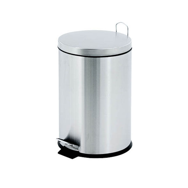 Metall Pedal-Abfalleimer, 12 L, Edelstahl