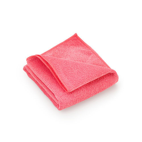 Jeikner Frottee Mikrofaser Hochleistungstuch Platin, rot, 40 x 40cm