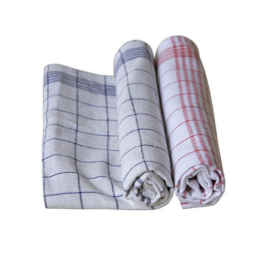 Geschirrtuch Halbleinen, rot-kariert Geschirrtuch Halbleinen, rot-kariert