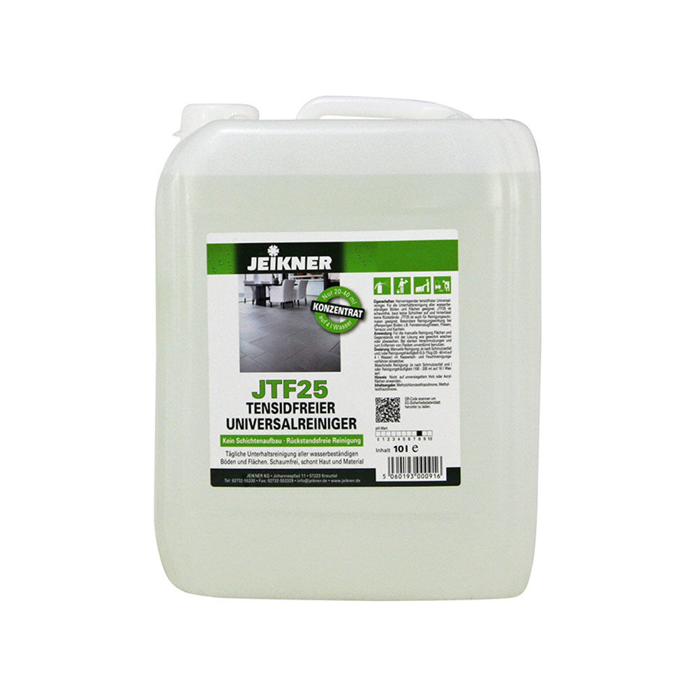 Jeikner JTF25 Tensidfreier Universalreiniger, 10 L Kanister Jeikner JTF25 Tensidfreier Universalreiniger, 10 L Kanister